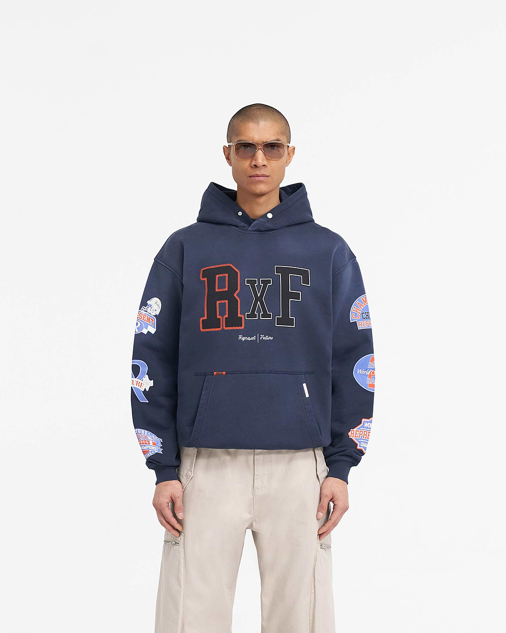 Represent X Feature Champions Hoodie - Midnight Navy